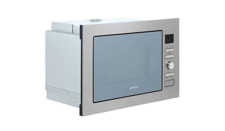 Smeg FMI425X Built-in 25L Microwave with Grill Oven - Side