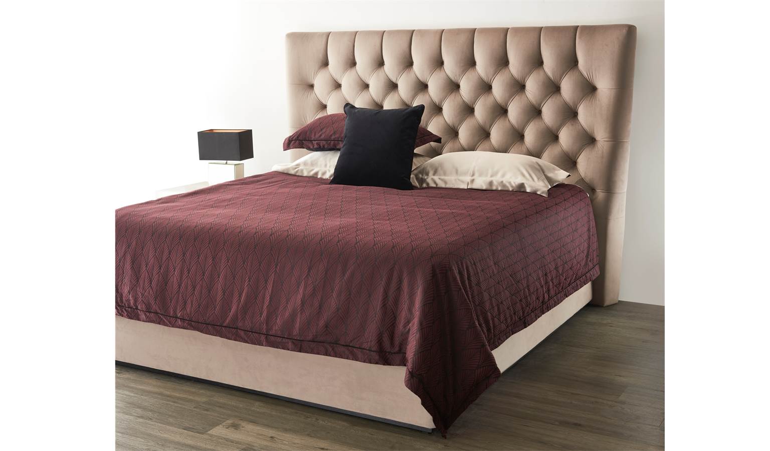 Zella Bed Frame in Fabric Upholstery - King Size