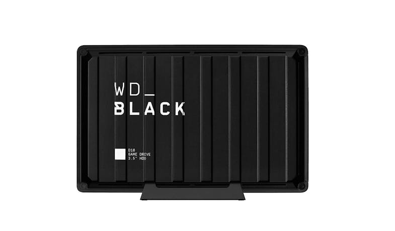 Western Digital WDBA3A0080HBK Black D10 Game Drive - 8TB (Front)