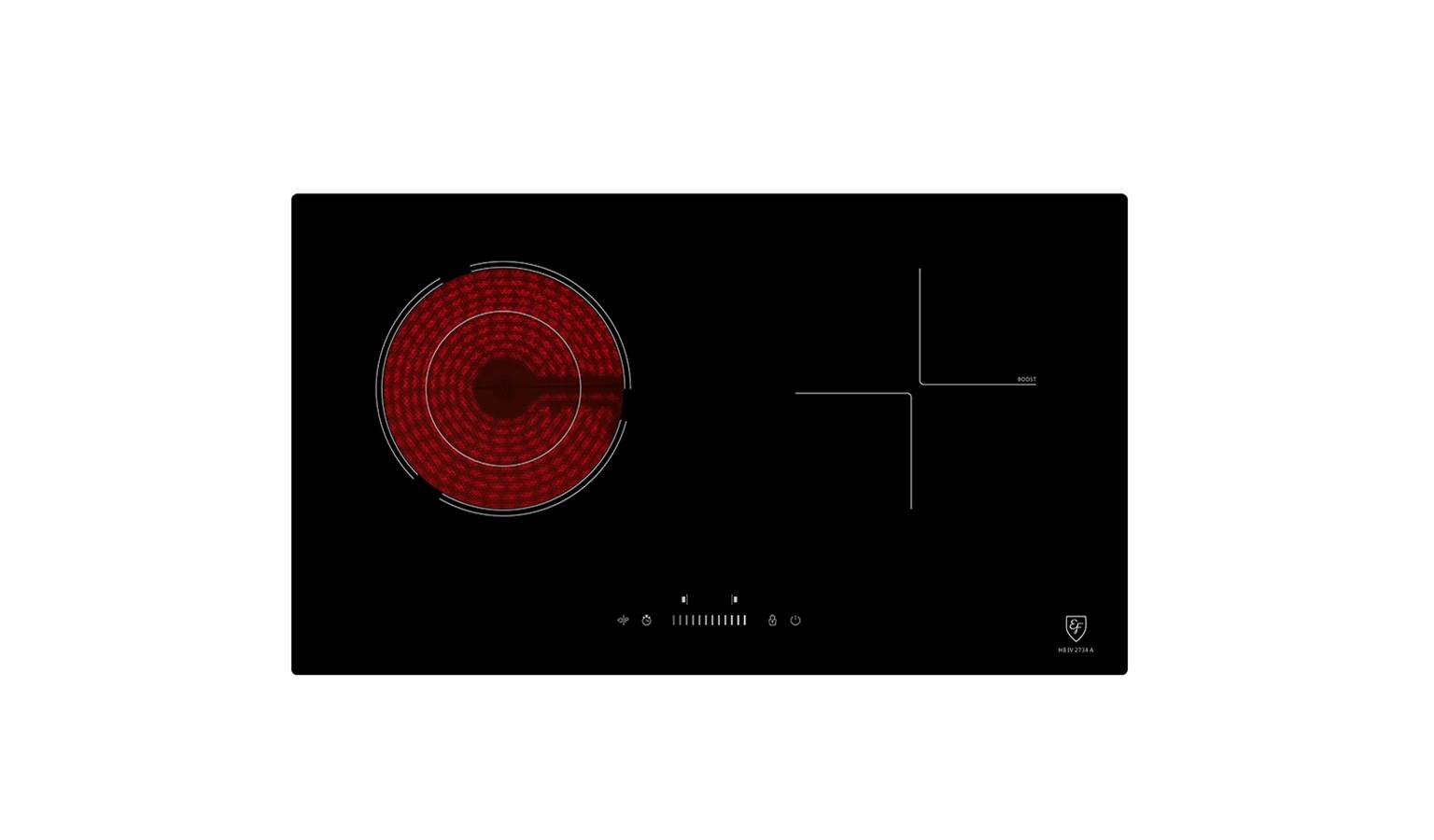 EF HBIV2734 A 70cm 2-Zone Induction Radiant Combi Hob