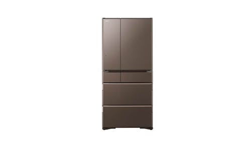 Hitachi K Series (R-WXC670KS-XH) 525L IoT Connected 6-Door Refrigerator - Crystal Umber