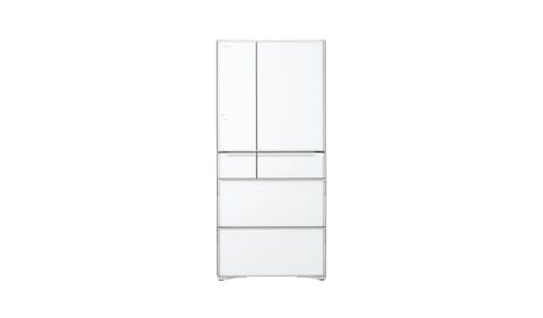 Hitachi R-WXC670KS-XW (Net 519L) Multidoor IOT Refrigerator - Crystal White