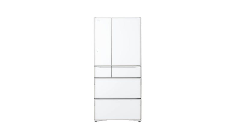 Hitachi R-WXC670KS-XW (Net 519L) Multidoor IOT Refrigerator - Crystal White