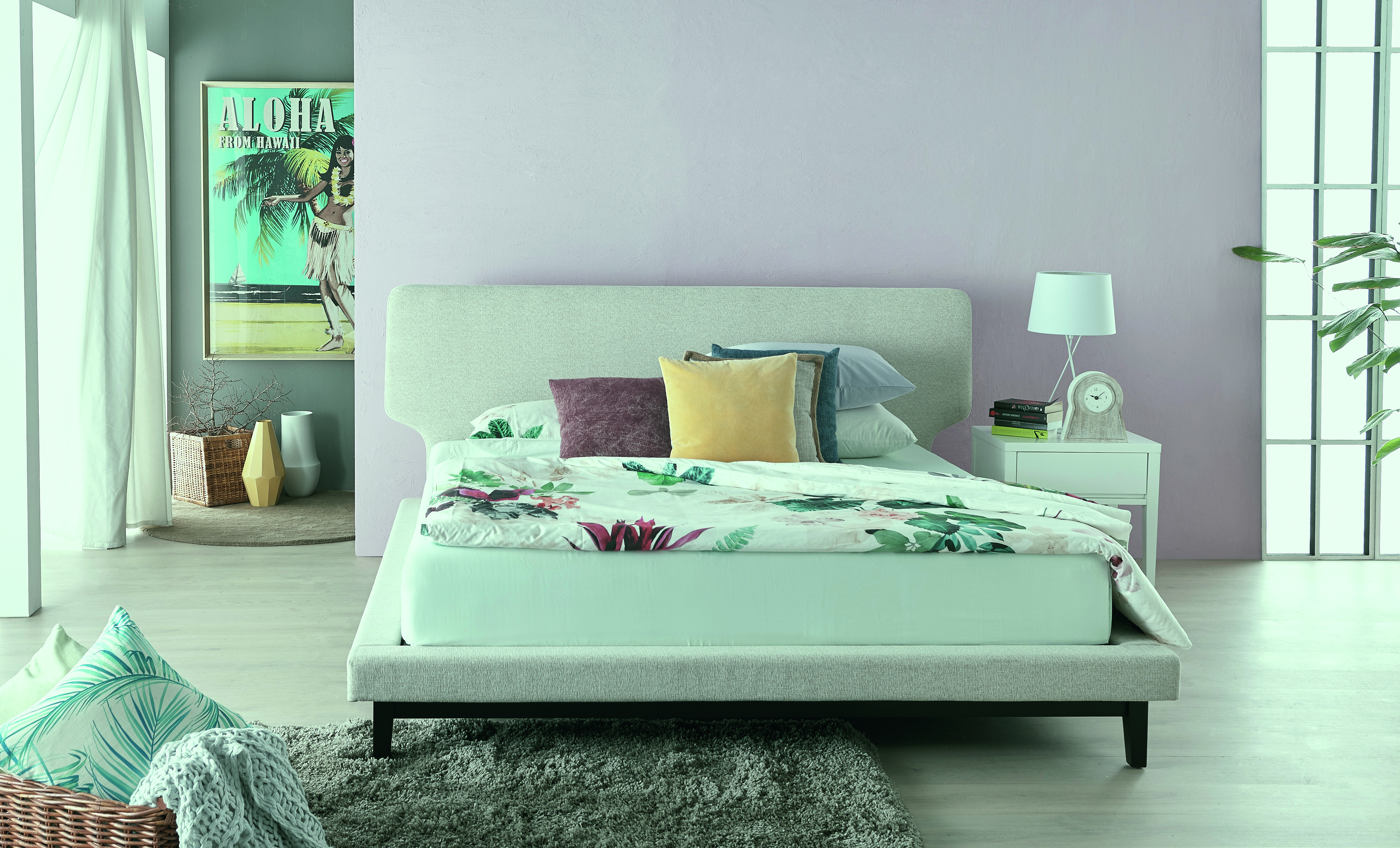 Ellerston Bed Frame in Fabric Upholstery - Queen Size