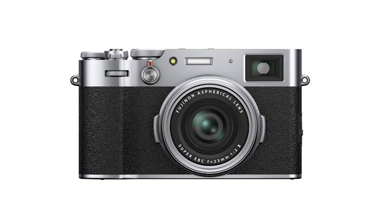 Fujifilm X100V Compact Digital Camera - Silver (Front)