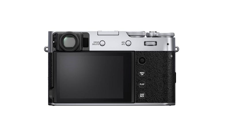 Fujifilm X100V Compact Digital Camera - Silver (Back)