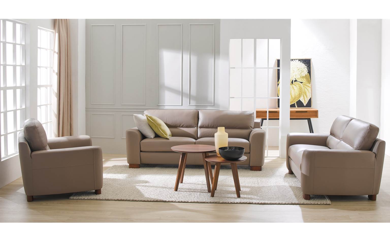 Hanover Leather 3-Seater