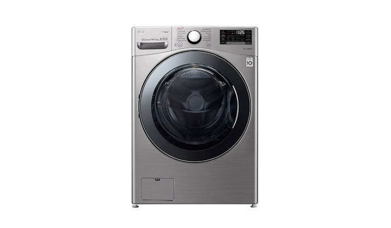 LG F2719RVTV 19kg/12kg Smart Washer Dryer - Stainless Silver (Front View)