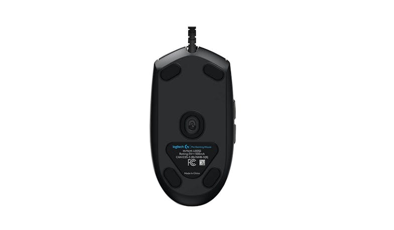Logitech Pro Gaming Wired Mouse - Black (910-005442) - Bottom