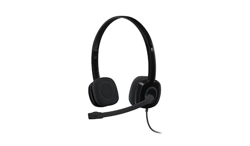 Logitech H151 (981-000587) Stereo Headset - Black (Main)