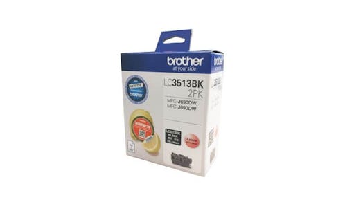 Brother LC3513BK2PK Twin Pack Ink Cartridges - Black