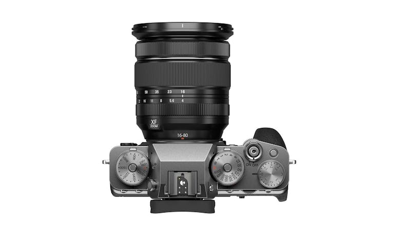 Fujifilm X-T4 Mirrorless Digital Camera with 16-80mm Lens - Silver (Top)