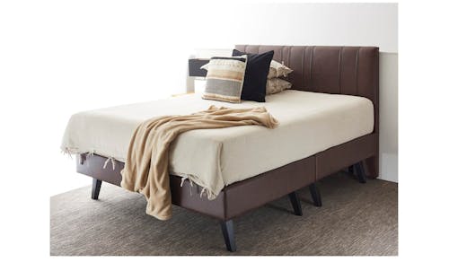 MO1 Bed Frame in Fabric Upholstery - Queen Size