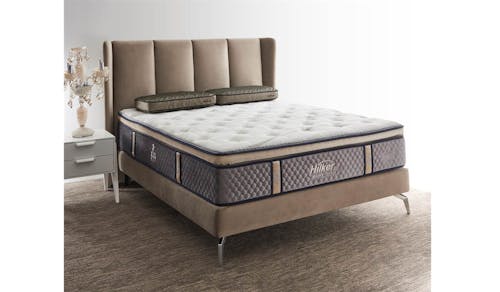 Hugo Bed Frame in Fabric Upholstery - Queen Size