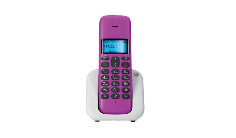 Motorola T301 Digital Cordless Phone - Purple