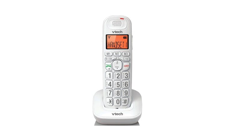 VTech CS6147 Digital Cordless/Corded Combo Phone with Answering System - White