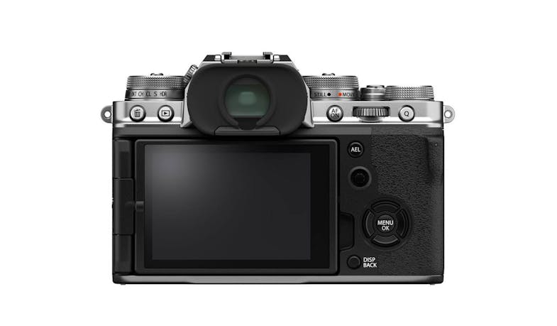 Fujifilm X-T4 Mirrorless Camera with 18-55mm Lens - Silver - Back