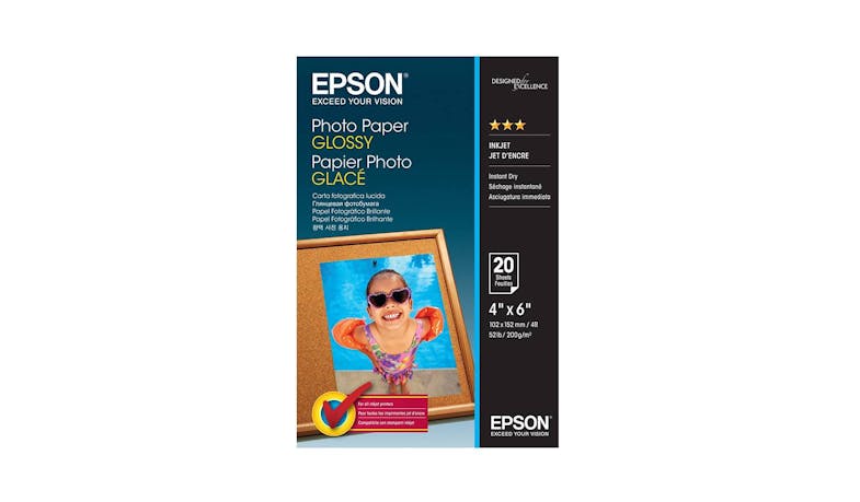 Epson 4R Glossy Photo Paper - 20 Sheets