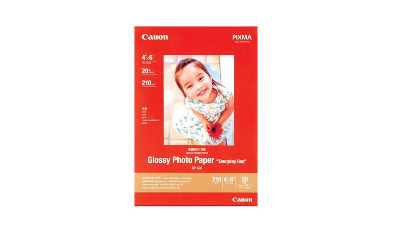 Canon GP-508 4" x 6" Glossy Photo Paper - 20 Sheets