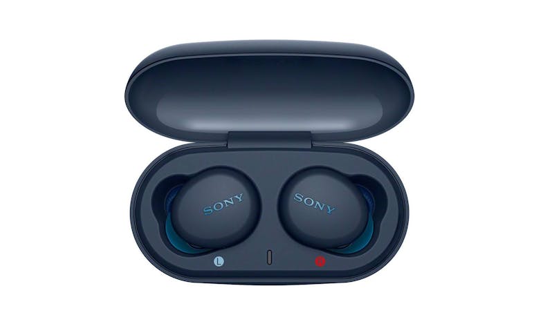 Sony WF-XB700 True Wireless Earbuds - Blue - case