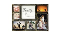 Friends SM00648 Multi Collage Photo Frame - Rustic Gold