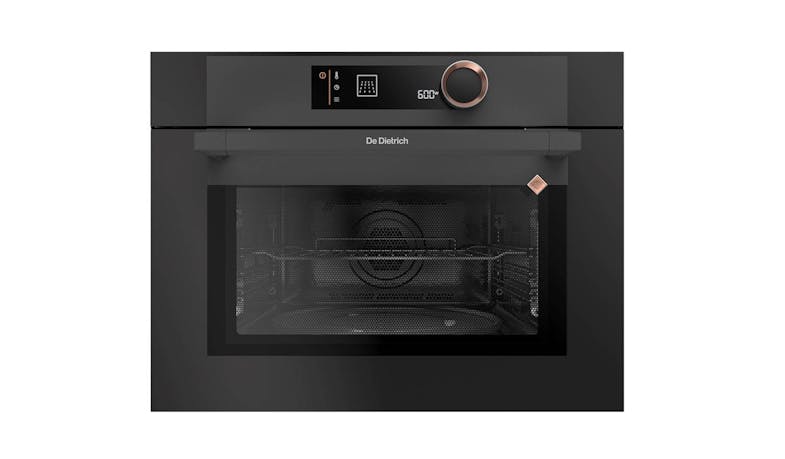 De Dietrich DKC7340A 40L Compact Built-In Microwave Oven with Grill - Absolute Black