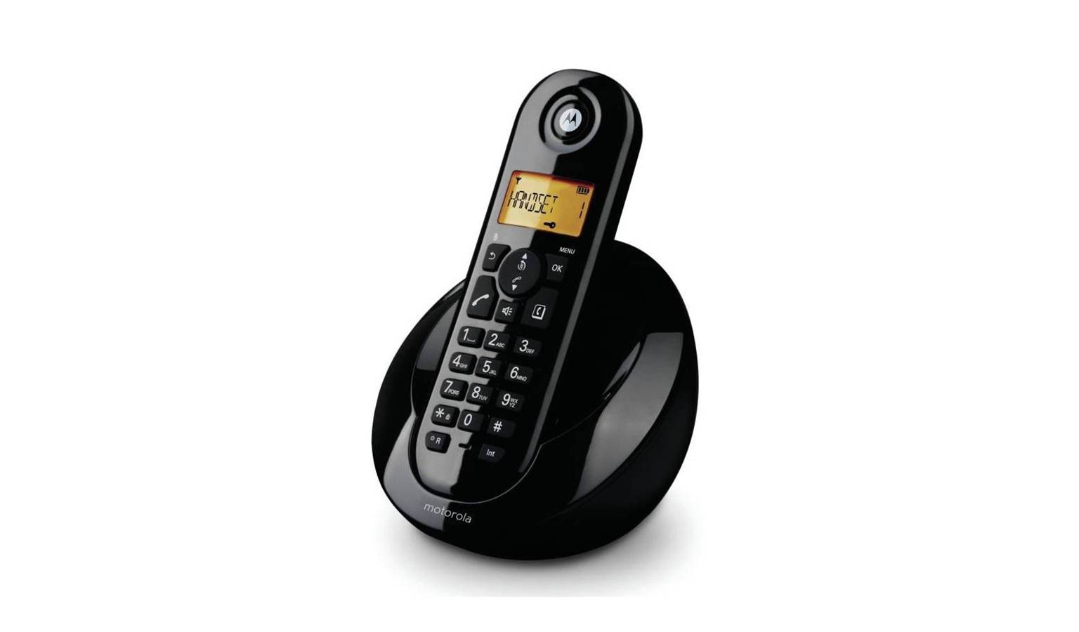 Motorola C601 Single Cordless Phone - Black
