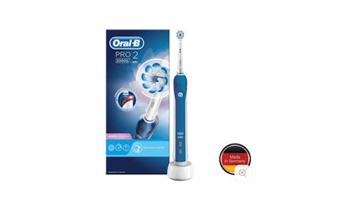 Oral-B Pro2 2000 D501.513.2 Electric Toothbrush Powered by Braun - Dark Blue