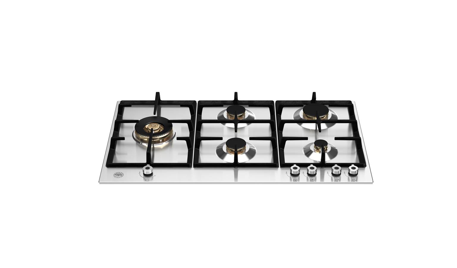 Bertazzoni P950LPROX 90cm 5-Burner Gas Hob with Lateral Dual Wok
