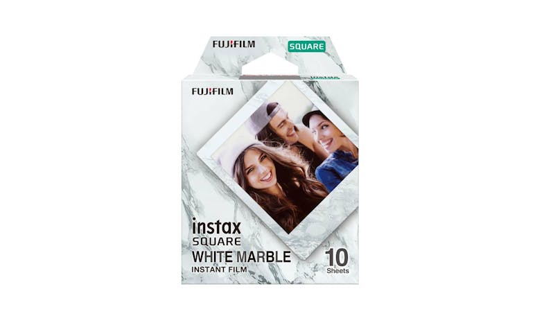 Fujifilm Instax Square Instant Film - White Marble (10 Sheets)
