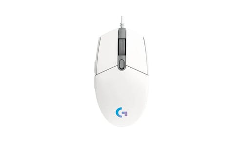 Logitech G203 LightSync Wired Gaming Mouse - White - Front