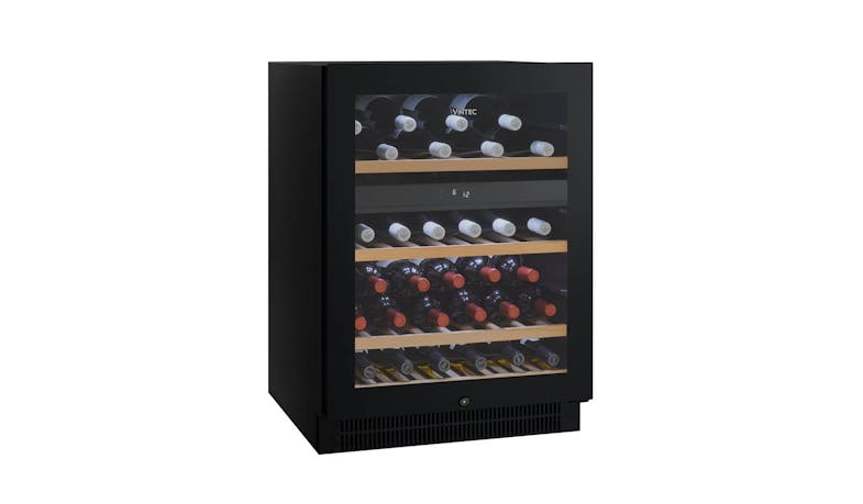 Vintec VWD050SBA-X Dual Zone Wine Cabinet - 50 Bottle - facing right