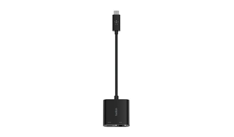 Belkin INC001btBK USB-C to Ethernet + Charge Adapter - Front