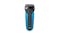 Braun Series 3 Shave&Style 310BT Wet & Dry Shaver - Black/Blue - Front
