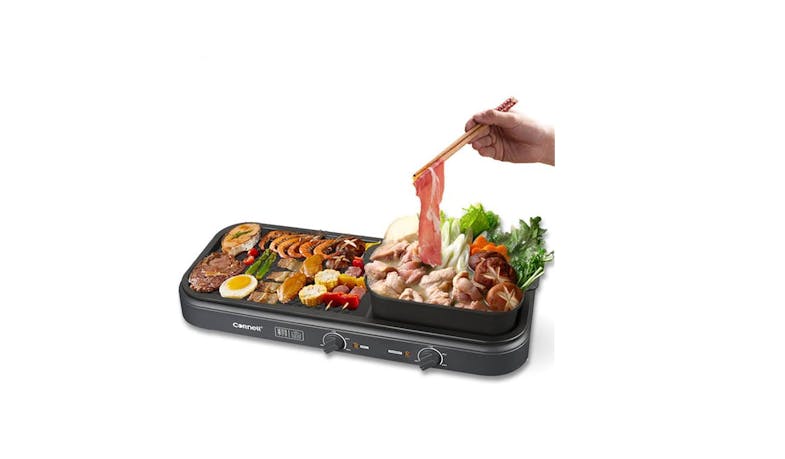 Cornell CCGEL98DT 2-in-1 Steamboat BBQ Pan Grill Hot Pot Set