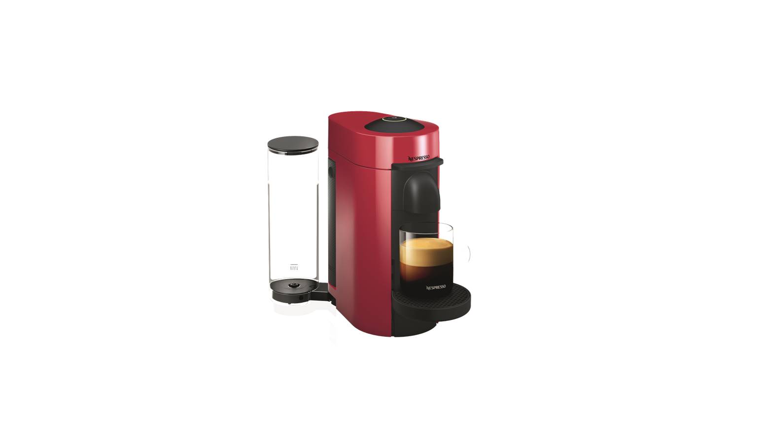 Nespresso Vertuo Plus Coffee Machine - Cherry Red