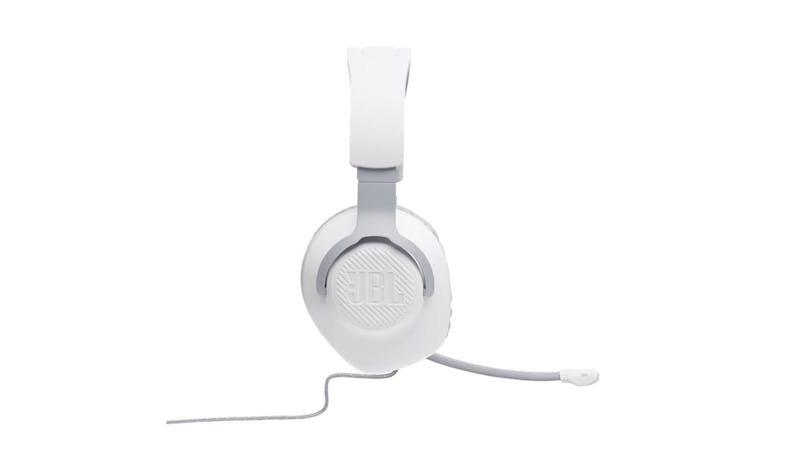 JBL Quantum 100 Wired Over-Ear Gaming Headset - White - Side