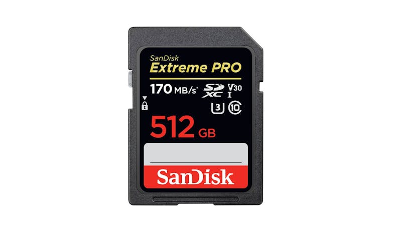 SanDisk Extreme PRO SDHC & SDXC UHS-I Card - 512GB