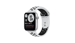 Apple Watch Series 6 Nike 40mm Silver Aluminium Case Sport Band Smartwatch - Pure Platinum/Black