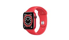 Apple Watch Series 6 4G 44mm Red Aluminium Case Sport Band Smartwatch - Red