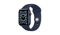 Apple Watch Series 6 4G 44mm Blue Aluminium Case Sport Band Smartwatch - Deep Navy - Main