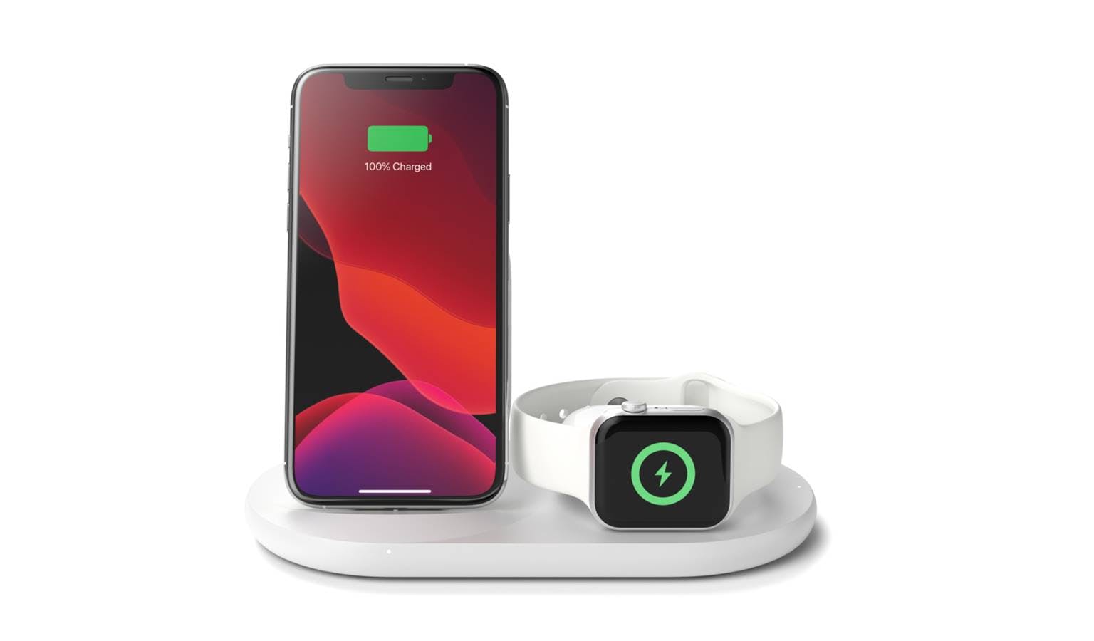 belkin wiz001mywh boostcharge 3 in 1 wireless charger for apple devices white
