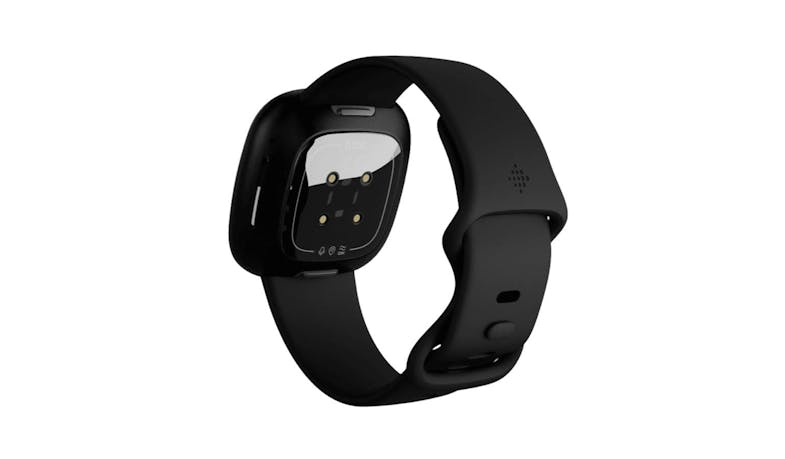 Fitbit FB511BKBK Versa 3 Black Aluminium Smart Watch - Black - Back