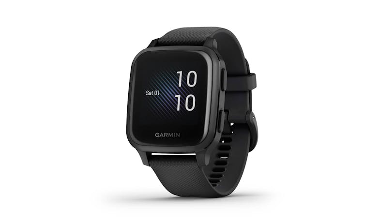 Garmin Venu Sq 0242680 (Music Edition) Slate Aluminium Smartwatch - Black - Main