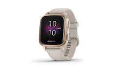 Garmin Venu Sq 0242681 (Music Edition) Rose Gold Aluminum Smartwatch - Light Sand - Main