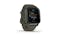 Garmin Venu Sq 0242683 (Music Edition) Slate Aluminum Smartwatch - Moss - facing right