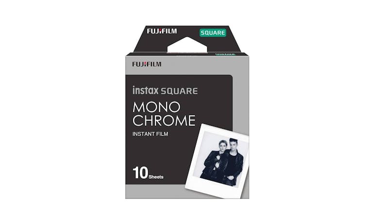 Fujifilm Instax Square Films (10 Sheets) - Monochrome - Front