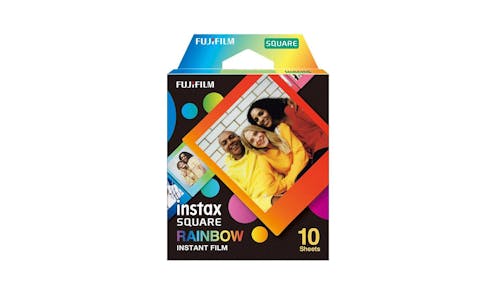 Fujifilm Instax Square Instant Film - Rainbow (10 Sheets) - Front