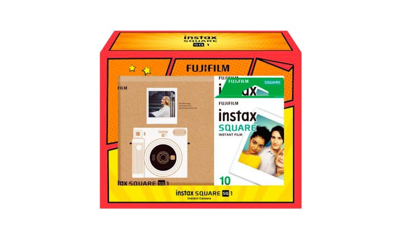 Fujifilm Instax Square SQ1 Combo Kit - Chalk White - Combo Kit