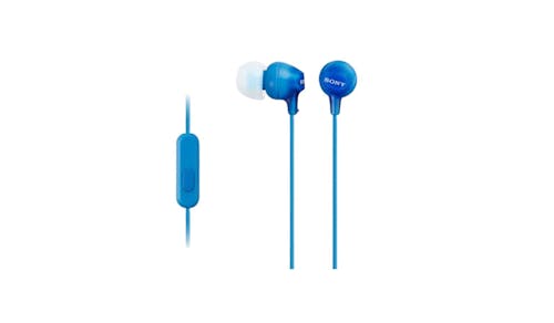 Sony MDR-EX15AP-LICE In-Ear Headphones with Microphone - Blue